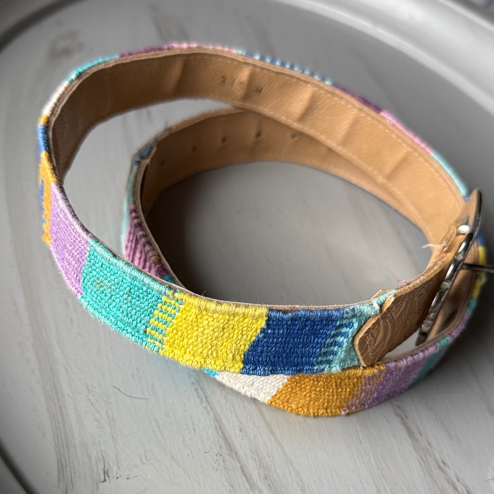 Multicolor Patterned Women's Belt - Picture 7 of 8